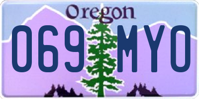 OR license plate 069MYO