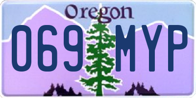 OR license plate 069MYP