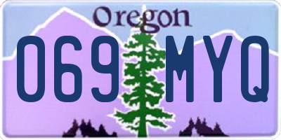 OR license plate 069MYQ