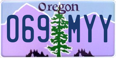 OR license plate 069MYY