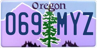OR license plate 069MYZ