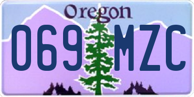 OR license plate 069MZC