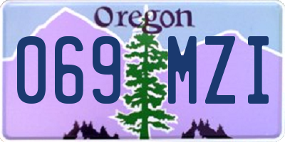 OR license plate 069MZI