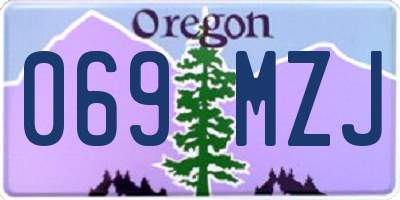 OR license plate 069MZJ