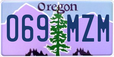 OR license plate 069MZM