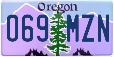 OR license plate 069MZN