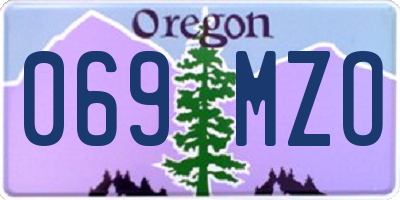 OR license plate 069MZO