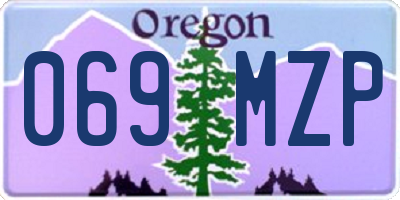 OR license plate 069MZP