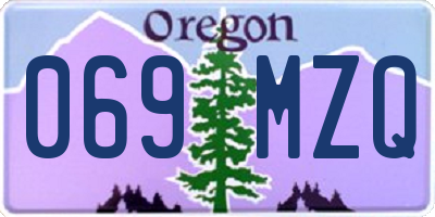 OR license plate 069MZQ
