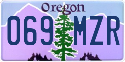 OR license plate 069MZR