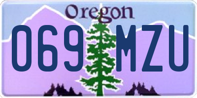 OR license plate 069MZU