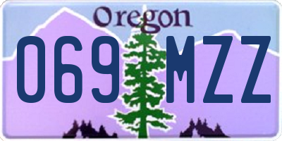 OR license plate 069MZZ