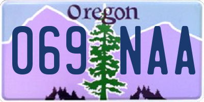 OR license plate 069NAA