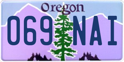 OR license plate 069NAI