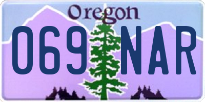 OR license plate 069NAR