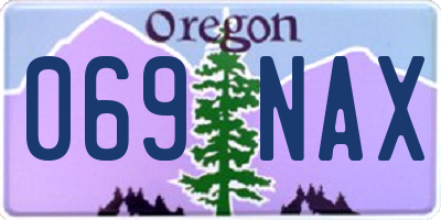 OR license plate 069NAX