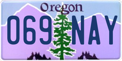 OR license plate 069NAY