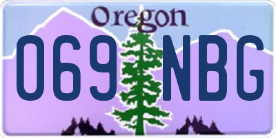 OR license plate 069NBG