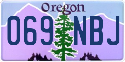 OR license plate 069NBJ