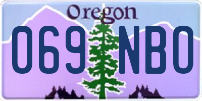 OR license plate 069NBO