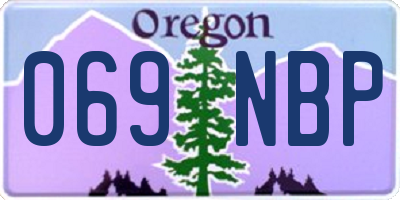 OR license plate 069NBP