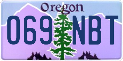 OR license plate 069NBT