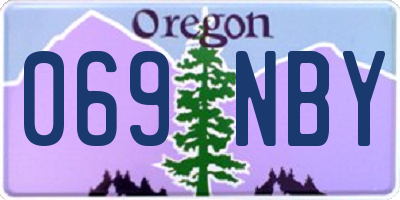 OR license plate 069NBY