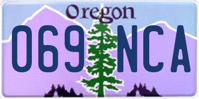 OR license plate 069NCA