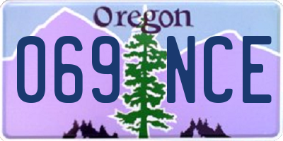 OR license plate 069NCE