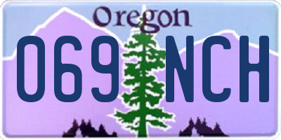 OR license plate 069NCH