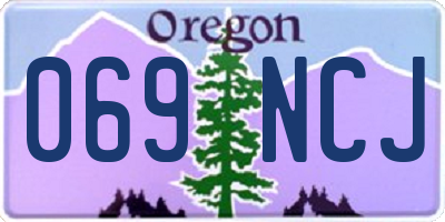 OR license plate 069NCJ