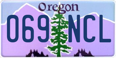 OR license plate 069NCL