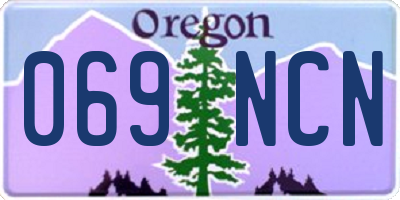 OR license plate 069NCN