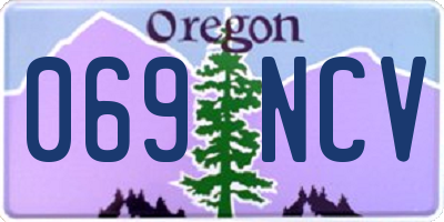 OR license plate 069NCV