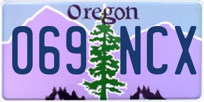OR license plate 069NCX