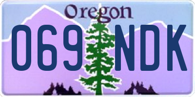 OR license plate 069NDK