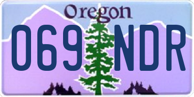 OR license plate 069NDR