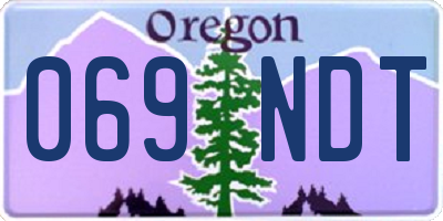 OR license plate 069NDT
