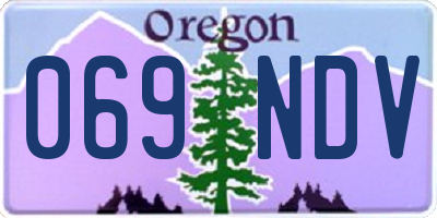 OR license plate 069NDV