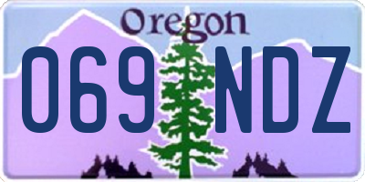 OR license plate 069NDZ