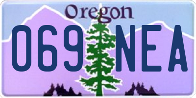 OR license plate 069NEA