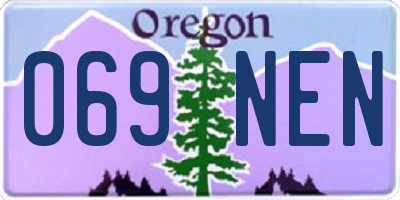 OR license plate 069NEN
