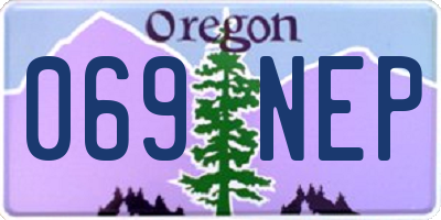 OR license plate 069NEP