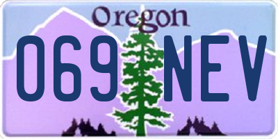 OR license plate 069NEV