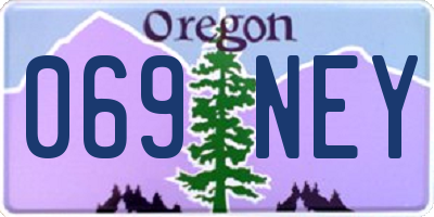 OR license plate 069NEY