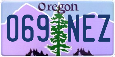 OR license plate 069NEZ