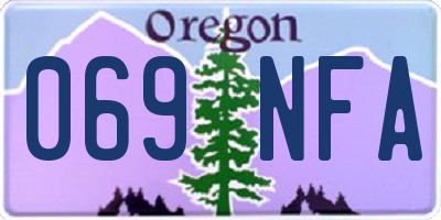 OR license plate 069NFA