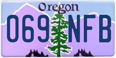 OR license plate 069NFB