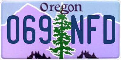 OR license plate 069NFD