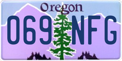 OR license plate 069NFG